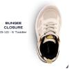 imageNautica Kids Boys ampamp Girls Athletic Sneakers  Chunky Cushion Heel Running ampamp Hiking Shoes LaceUpBungee SlipOn Big KidLittle KidToddlerBone Black Gold