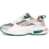 imageNautica Kids Boys ampamp Girls Athletic Sneakers  Chunky Cushion Heel Running ampamp Hiking Shoes LaceUpBungee SlipOn Big KidLittle KidToddlerSilver Green Pink