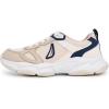 imageNautica Kids Boys ampamp Girls Athletic Sneakers  Chunky Cushion Heel Running ampamp Hiking Shoes LaceUpBungee SlipOn Big KidLittle KidToddlerTaupe Bone Navyjalbis