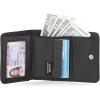 imageNautica Rowers End Small Wallet for Women RFID Blocking Slim Credit Card Holder with Zipper Coin Pocket Bifold Compact Wallet with ID Window in Black LogoBlack Logo