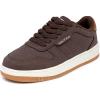 imageNautica Kids Boys LaceUp Fashion Sneakers LowTop Dress Shoes for Youth  Big KidLittle KidChocolate