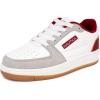 White Grey Burgundy