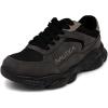 imageNautica Kids Boys ampamp Girls Athletic Sneakers  Chunky Cushion Heel Running ampamp Hiking Shoes LaceUpBungee SlipOn Big KidLittle KidToddlerGrey Black