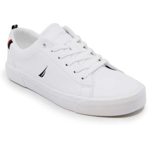 imageNautica Kids Boys LaceUp Fashion Sneakers LowTop Dress Shoes for Youth  Big KidLittle KidWhite Graves