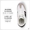 imageNautica Boys Girls Casual Fashion Shoes  Comfortable Soccer Classic Walking Tennis Sneakers for Kids  Breathable Lightweight ampamp Flexible Lace UpBungee LowTopHigh TopWhite Black