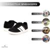 imageNautica Boys Girls Casual Fashion Shoes  Comfortable Soccer Classic Walking Tennis Sneakers for Kids  Breathable Lightweight ampamp Flexible Lace UpBungee LowTopHigh TopBlack White