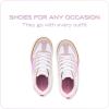 imageNautica Boys Girls Casual Fashion Shoes  Comfortable Soccer Classic Walking Tennis Sneakers for Kids  Breathable Lightweight ampamp Flexible Lace UpBungee LowTopHigh TopWhite Pink Gum