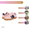 imageNautica Boys Girls Casual Fashion Shoes  Comfortable Soccer Classic Walking Tennis Sneakers for Kids  Breathable Lightweight ampamp Flexible Lace UpBungee LowTopHigh TopBlush Navy