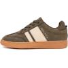 imageNautica Boys Girls Casual Fashion Shoes  Comfortable Soccer Classic Walking Tennis Sneakers for Kids  Breathable Lightweight ampamp Flexible Lace UpBungee LowTopHigh TopMulti Olive