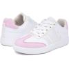 imageNautica Boys Girls Casual Fashion Shoes  Comfortable Soccer Classic Walking Tennis Sneakers for Kids  Breathable Lightweight ampamp Flexible Lace UpBungee LowTopHigh TopWhite Pink Iridescent