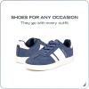 imageNautica Boys Girls Casual Fashion Shoes  Comfortable Soccer Classic Walking Tennis Sneakers for Kids  Breathable Lightweight ampamp Flexible Lace UpBungee LowTopHigh TopWhale Blue