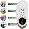 imageNautica Boys Girls Casual Fashion Shoes  Comfortable Soccer Classic Walking Tennis Sneakers for Kids  Breathable Lightweight ampamp Flexible Lace UpBungee LowTopHigh TopWhite Dark Forest