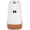 imageNautica Boys Girls Casual Fashion Shoes  Comfortable Soccer Classic Walking Tennis Sneakers for Kids  Breathable Lightweight ampamp Flexible Lace UpBungee LowTopHigh TopWhite Blackshea