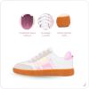 imageNautica Boys Girls Casual Fashion Shoes  Comfortable Soccer Classic Walking Tennis Sneakers for Kids  Breathable Lightweight ampamp Flexible Lace UpBungee LowTopHigh TopWhite Pink Gum