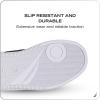 imageNautica Boys Girls Casual Fashion Shoes  Comfortable Soccer Classic Walking Tennis Sneakers for Kids  Breathable Lightweight ampamp Flexible Lace UpBungee LowTopHigh TopWhite Black