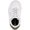 imageNautica Boys Girls Casual Fashion Shoes  Comfortable Soccer Classic Walking Tennis Sneakers for Kids  Breathable Lightweight ampamp Flexible Lace UpBungee LowTopHigh TopWhite Dark Forest