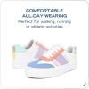 imageNautica Boys Girls Casual Fashion Shoes  Comfortable Soccer Classic Walking Tennis Sneakers for Kids  Breathable Lightweight ampamp Flexible Lace UpBungee LowTopHigh TopWhite Pearl
