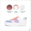 imageNautica Boys Girls Casual Fashion Shoes  Comfortable Soccer Classic Walking Tennis Sneakers for Kids  Breathable Lightweight ampamp Flexible Lace UpBungee LowTopHigh TopWhite Pearl