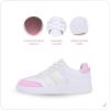 imageNautica Boys Girls Casual Fashion Shoes  Comfortable Soccer Classic Walking Tennis Sneakers for Kids  Breathable Lightweight ampamp Flexible Lace UpBungee LowTopHigh TopWhite Pink Iridescent