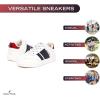 imageNautica Boys Girls Casual Fashion Shoes  Comfortable Soccer Classic Walking Tennis Sneakers for Kids  Breathable Lightweight ampamp Flexible Lace UpBungee LowTopHigh TopAmerican