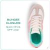 imageNautica Boys Girls Casual Fashion Shoes  Comfortable Soccer Classic Walking Tennis Sneakers for Kids  Breathable Lightweight ampamp Flexible Lace UpBungee LowTopHigh TopBone Dark Bone
