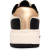 imageNautica Girls Fashion Shoe  LaceUp LowTop Tennis Sneakers for Big Kids Little Kids ampamp Toddlers Regular HeelPlatform SoleBone Black Goldplatform