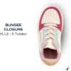 imageNautica Girls Fashion Shoe  LaceUp LowTop Tennis Sneakers for Big Kids Little Kids ampamp Toddlers Regular HeelPlatform SoleBone Coral Sky