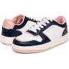 imageNautica Girls Fashion Shoe  LaceUp LowTop Tennis Sneakers for Big Kids Little Kids ampamp Toddlers Regular HeelPlatform SoleNavy Gold White
