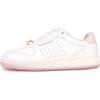 imageNautica Girls Fashion Shoe  LaceUp LowTop Tennis Sneakers for Big Kids Little Kids ampamp Toddlers Regular HeelPlatform SoleWhite Daisy