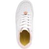 imageNautica Girls Fashion Shoe  LaceUp LowTop Tennis Sneakers for Big Kids Little Kids ampamp Toddlers Regular HeelPlatform SoleWhite Daisy