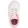 imageNautica Girls Fashion Shoe  LaceUp LowTop Tennis Sneakers for Big Kids Little Kids ampamp Toddlers Regular HeelPlatform SoleWhite Iridescent Pinkscie