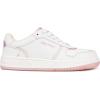 imageNautica Girls Fashion Shoe  LaceUp LowTop Tennis Sneakers for Big Kids Little Kids ampamp Toddlers Regular HeelPlatform SoleWhite Pearl Pink
