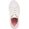 imageNautica Girls Fashion Shoe  LaceUp LowTop Tennis Sneakers for Big Kids Little Kids ampamp Toddlers Regular HeelPlatform SoleWhite Pink Disco