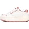 imageNautica Girls Fashion Shoe  LaceUp LowTop Tennis Sneakers for Big Kids Little Kids ampamp Toddlers Regular HeelPlatform SoleWhite Pink Metallicplatform