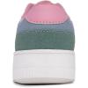 imageNautica Girls Fashion Shoe  LaceUp LowTop Tennis Sneakers for Big Kids Little Kids ampamp Toddlers Regular HeelPlatform SoleWhite Pink Purple