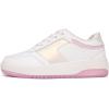 imageNautica Girls Fashion Shoe  LaceUp LowTop Tennis Sneakers for Big Kids Little Kids ampamp Toddlers Regular HeelPlatform SoleWhite Pinkplatform