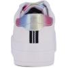 imageNautica Girls Fashion Shoe  LaceUp LowTop Tennis Sneakers for Big Kids Little Kids ampamp Toddlers Regular HeelPlatform SoleWhite Rainbow