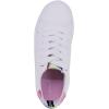 imageNautica Girls Fashion Shoe  LaceUp LowTop Tennis Sneakers for Big Kids Little Kids ampamp Toddlers Regular HeelPlatform SoleWhite Rainbow
