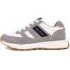 imageNautica Kids Boys Casual LaceUp Fashion Sneakers Oxford Comfortable Walking Shoe Big Kid  Little Kid  ToddlerWhite Grey Bluerunout