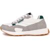 imageNautica Kids Boys Casual LaceUp Fashion Sneakers Oxford Comfortable Walking Shoe Big Kid  Little Kid  ToddlerWhite Grey Green