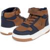 imageNautica Kids High Top Basketball Sneakers  ToddlerLittle Kid Fashion Boots Comfortable Athletic Walking Shoes for Boys and GirlsChestnut Navy