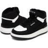 imageNautica Kids High Top Basketball Sneakers  ToddlerLittle Kid Fashion Boots Comfortable Athletic Walking Shoes for Boys and GirlsWhite Black