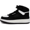 imageNautica Kids High Top Basketball Sneakers  ToddlerLittle Kid Fashion Boots Comfortable Athletic Walking Shoes for Boys and GirlsWhite Black