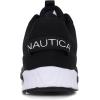 imageNautica Kids Running Sneakers  Comfortable Shoes for Boys and Girls  Sizes for Big ampamp Little Kids LaceUpBungee ManalapinBlack Whitemanalapin