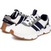 imageNautica Kids Running Sneakers  Comfortable Shoes for Boys and Girls  Sizes for Big ampamp Little Kids LaceUpBungee ManalapinWhite Grey Navywavy