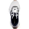 imageNautica Kids Running Sneakers  Comfortable Shoes for Boys and Girls  Sizes for Big ampamp Little Kids LaceUpBungee ManalapinWhite Grey Navywavy
