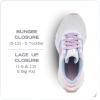 imageNautica Kids Running Sneakers  Comfortable Shoes for Boys and Girls  Sizes for Big ampamp Little Kids LaceUpBungee ManalapinWhite Pink Lilac