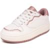 White Pink Metallic-platform