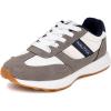 imageNautica Kids Boys Casual LaceUp Fashion Sneakers Oxford Comfortable Walking Shoe Big Kid  Little Kid  ToddlerWhite Grey Navy