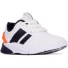 imageNautica Kids Running Sneakers  Comfortable Shoes for Boys and Girls  Sizes for Big ampamp Little Kids LaceUpBungee ManalapinWhite Midnight Orange